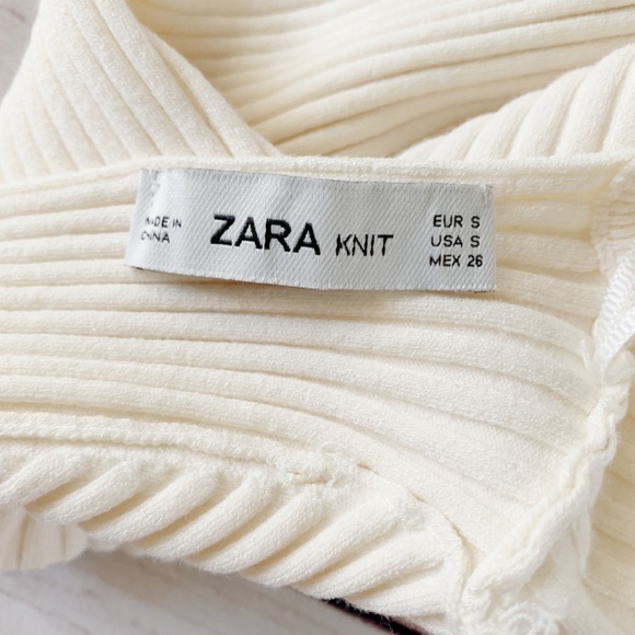 Zara Ribbed Top With Open Back - Picture 5 of 5